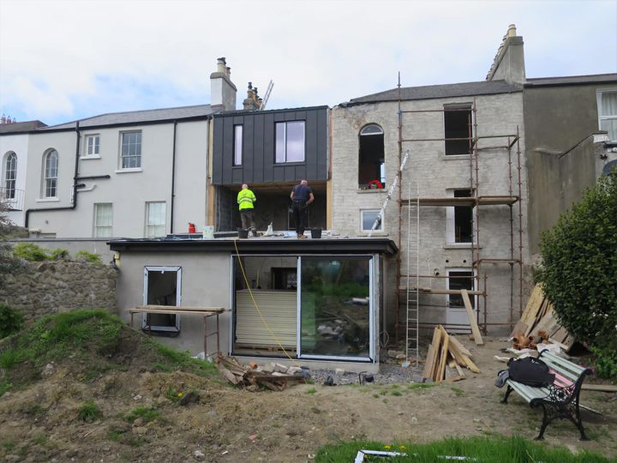 Renovation work in progress of period home